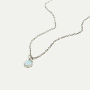Delicate Chain With Dainty Iridescent Stone